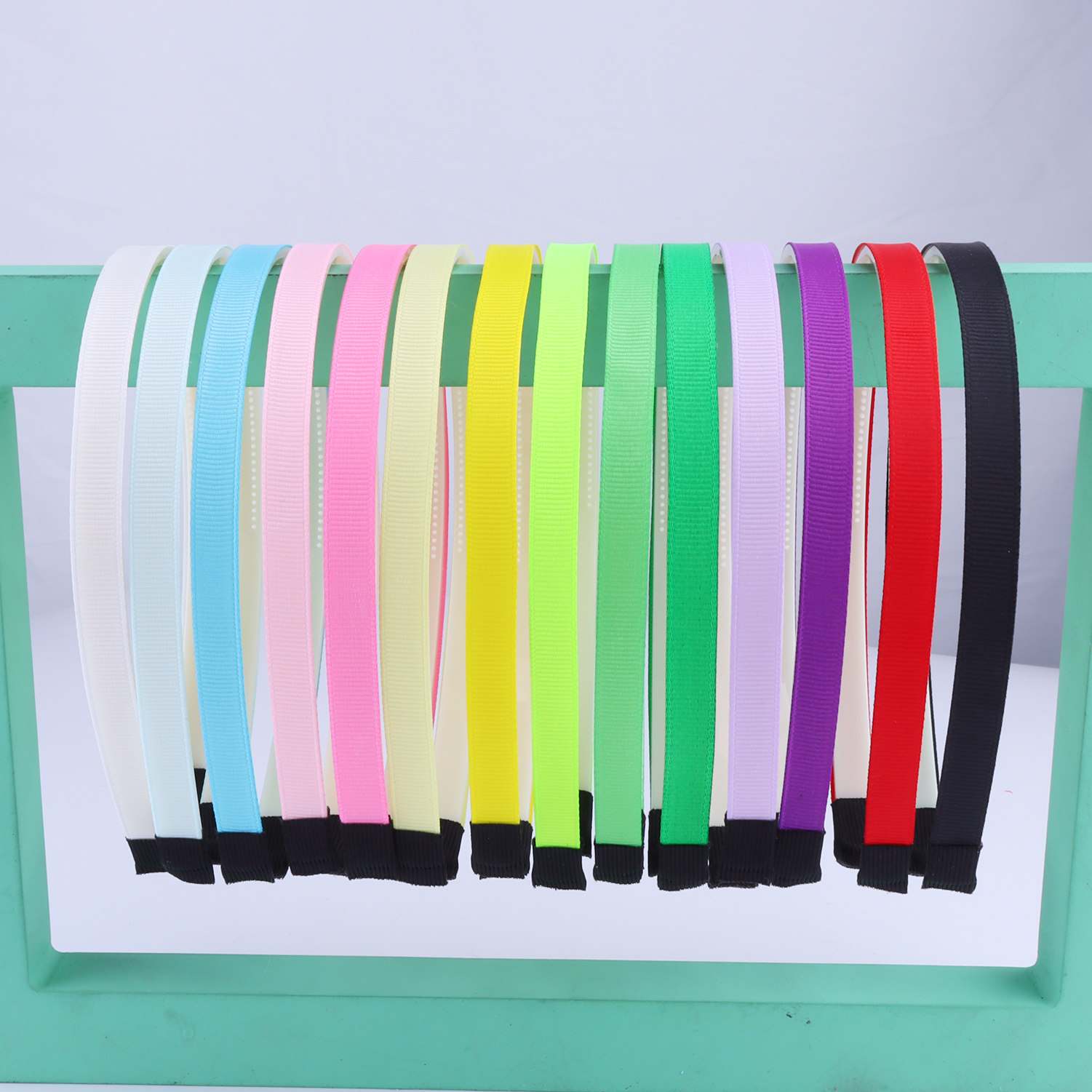Grosgrain Lint Hoofdbanden Voor Ambachten Plastic Hoofdbanden Met Tanden Effen Kleur Haarband Vlakte Meisjes Hoofdbanden Haaraccessoires