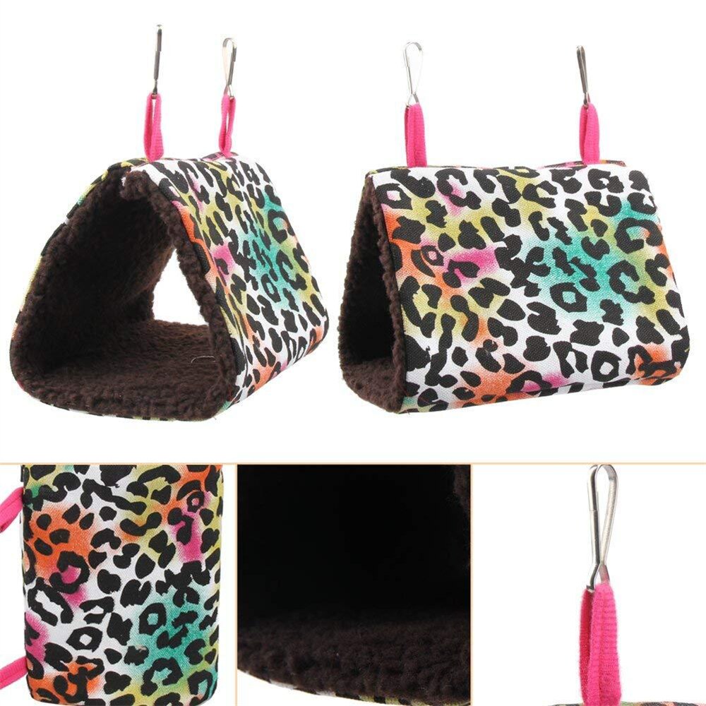 Jaula colgante de felpa gruesa para pájaros, hamaca de nido de loro para mascotas, jaula cálida de invierno para pájaros, juguetes para cama, casa de hámster, tienda de campaña