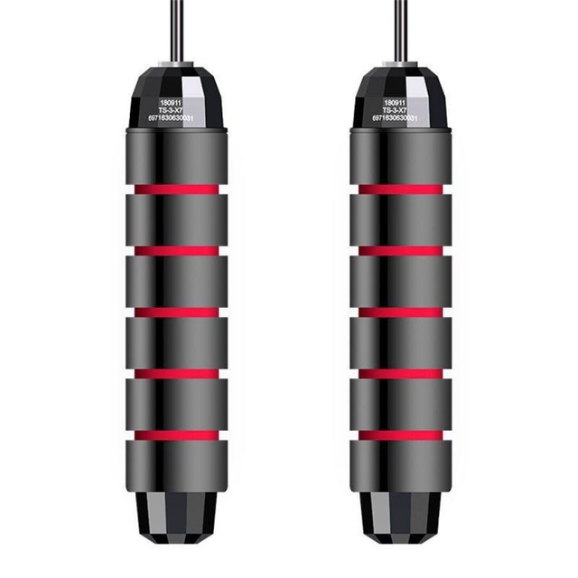 Lager Springseil Skipping Ohne Verwicklungen Einstellbare Skipping Geschwindigkeit Fitness Ausrüstung Boxen Skipping Sport Geräuscharm: red