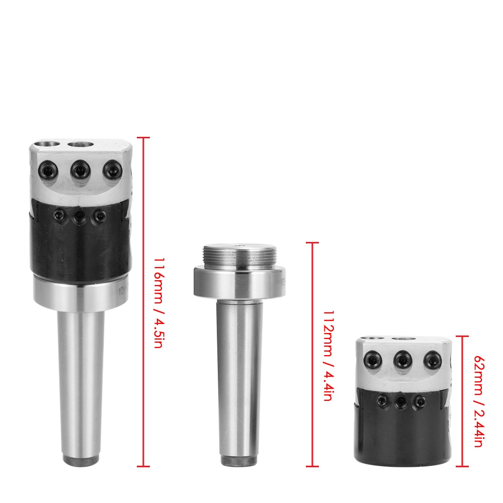 Kotterkop set MK3/M12 DIN228 diam. 75 MM 10-220 MM Vertex