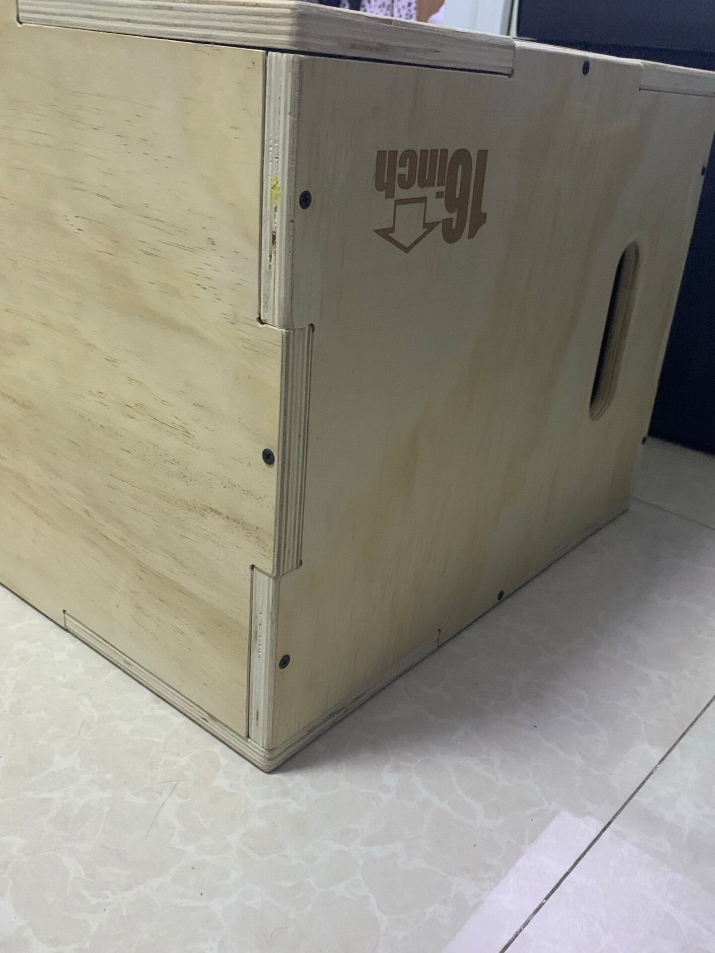 Caja Plyo de madera para niños, 12X14X16 pulgadas, gimnasio en casa, caja pliométrica de Fitness, caja de salto de madera resistente