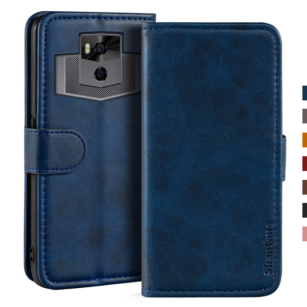 Case For Ulefone Power 5 Case Magnetic Wallet Leather Cover For Ulefone Power 5S Stand Coque Phone Cases: For Ulefone Power 5S / Blue