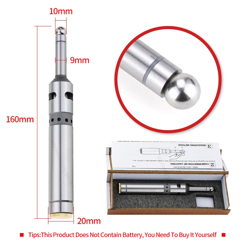 Photoelectric Optical Edge Finder LCD Warning Light Precision Electronic Instrument With Buzzing Sound Deep Hole Measuring Tools: Box Edge Finder