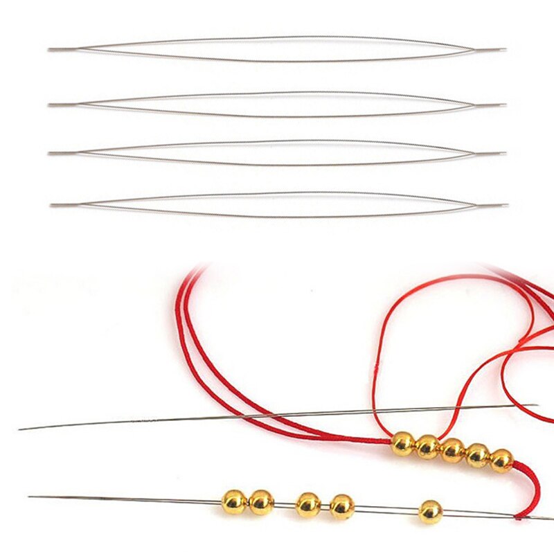 Agujas para hacer cuentas hechas a mano, agujas para abalorios, alfileres, herramientas, accesorios de joyería