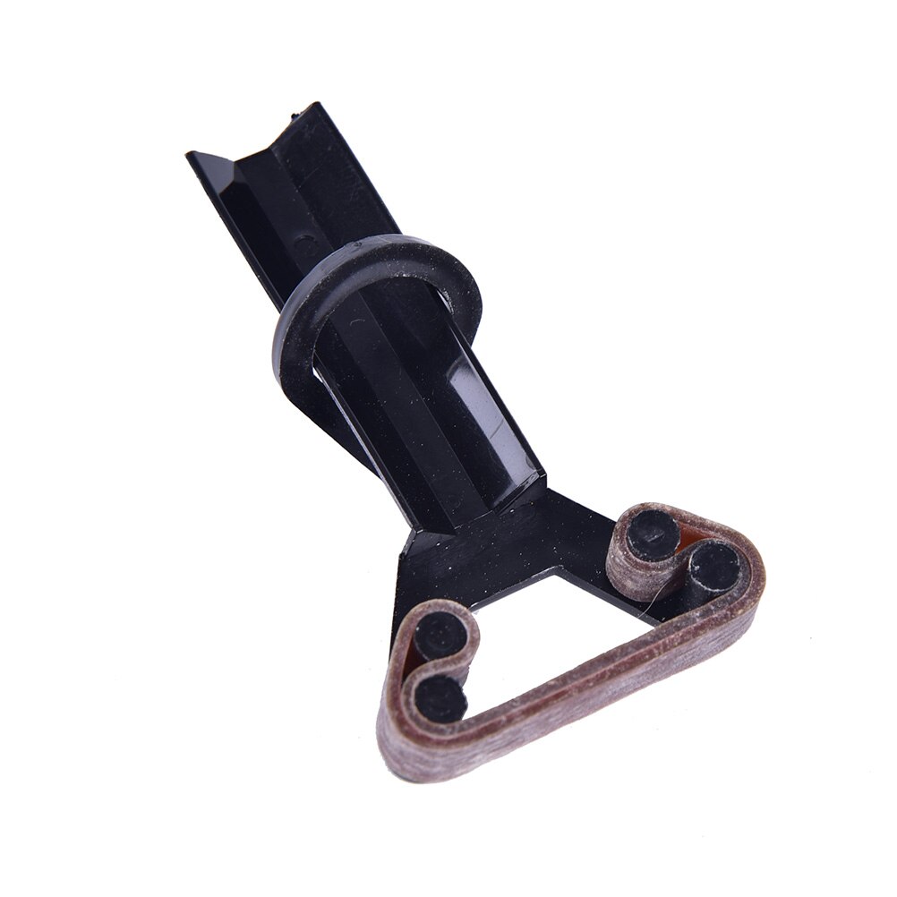 good 2pcs Plastic Pool Cue Tip Clamp Snooker Billiard Clamp for Tip Glue on Fastener Repair