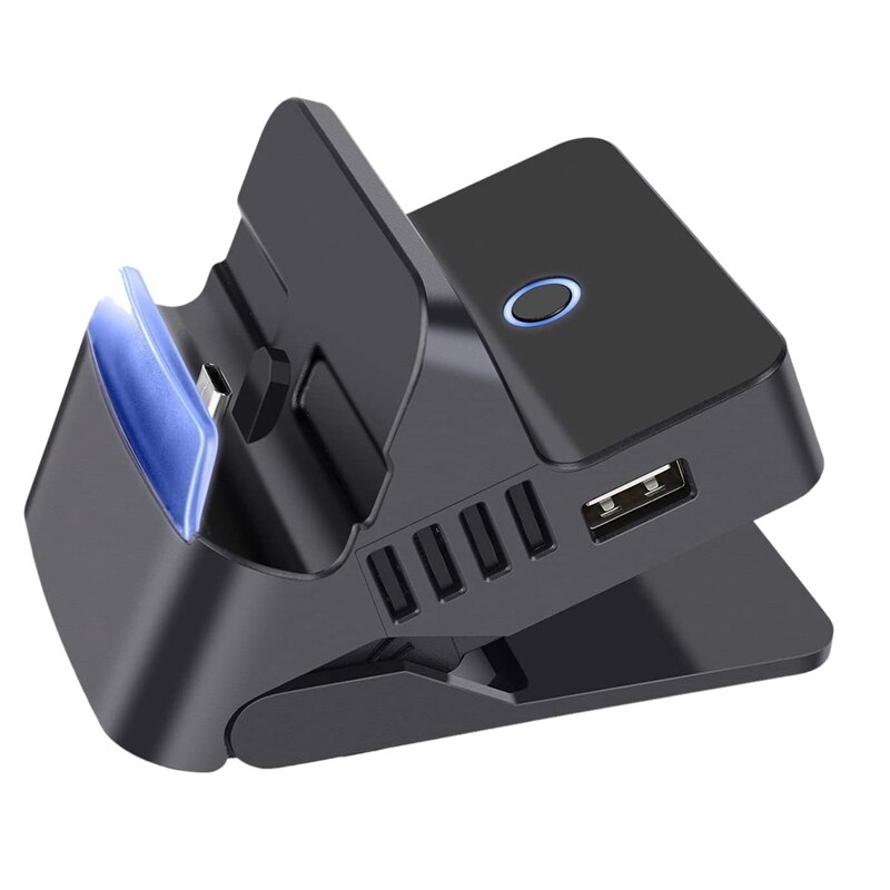 Top Charge and Play Portable Switch Charging Stand Multi-Angle Tabletop Playstand for Nintendo Switch with USB C Power Input: Default Title