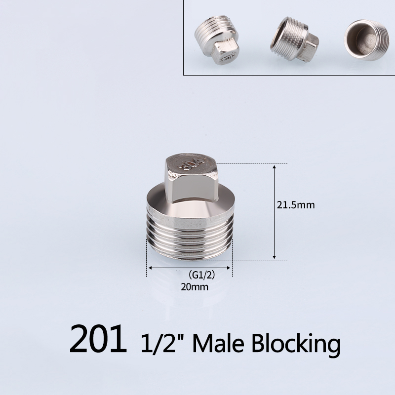 1/2" 3/4" BSP Female Male Thread Tee Type Reducing Stainless steel Elbow Butt joint adapter Adapter Coupler Plumbing fittings: Green