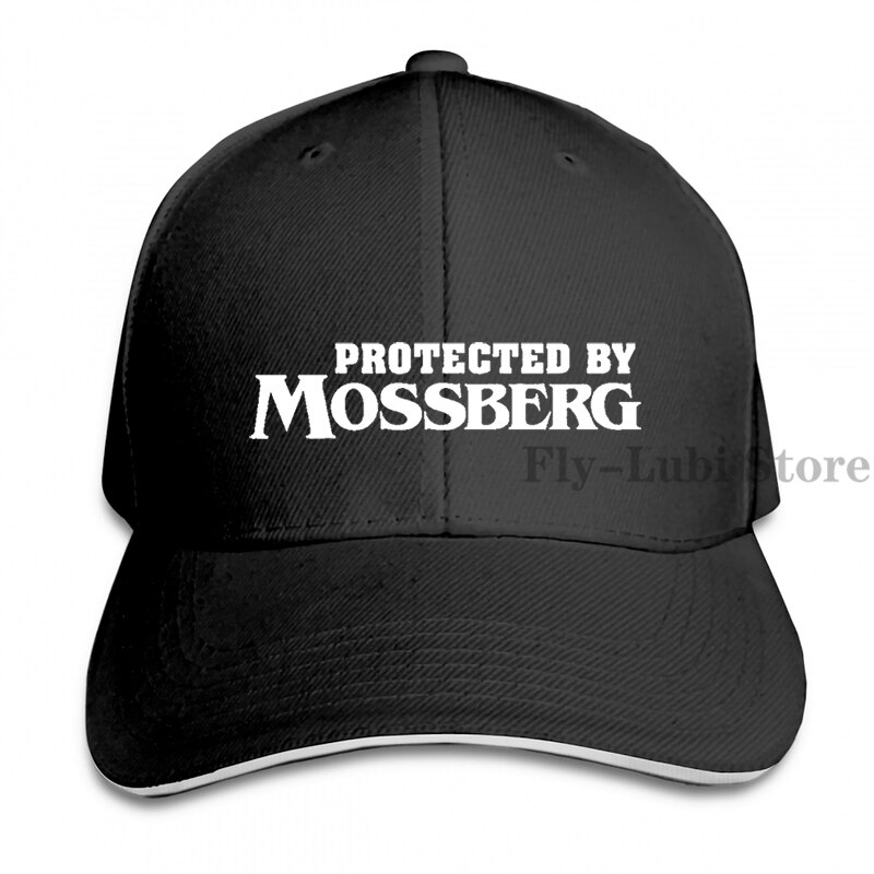 Protected By Mossberg Baseball cap men women Trucker Hats adjustable cap: 1-Black