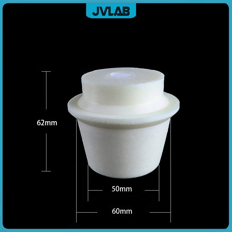 Conical Flask Silicone Stopper 50-60 mm Erlenmeyer Flask Plug With Sand Core For 3000 ml Triangle Bottle Silicone Foam Lid 5/PK
