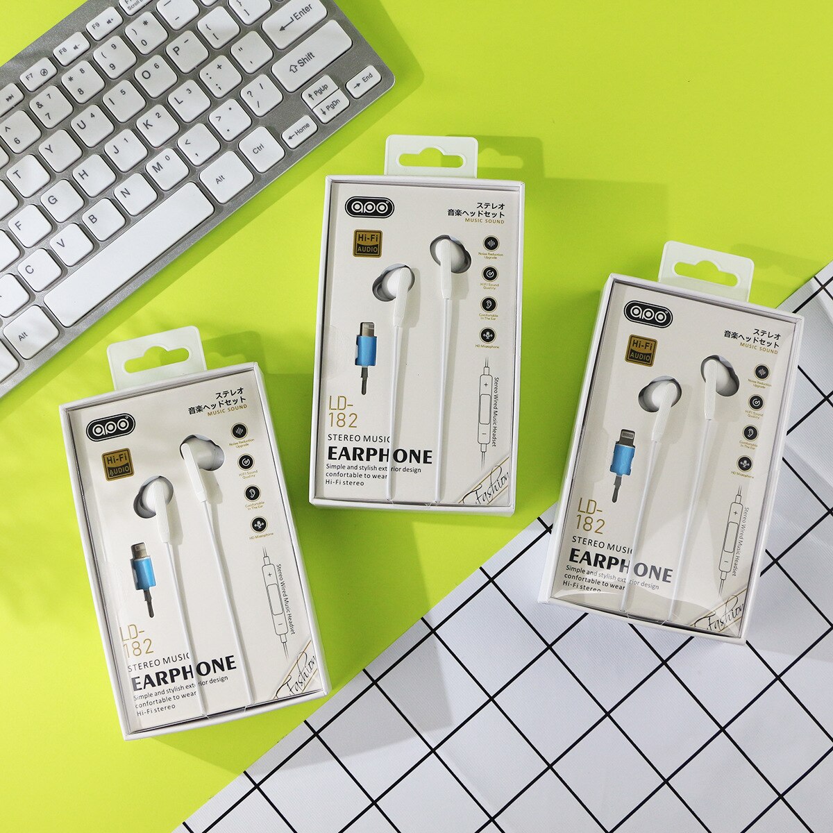 Earphone with microphone Wired Stereo hear phones for Apple iPhone 7 Wired Headset