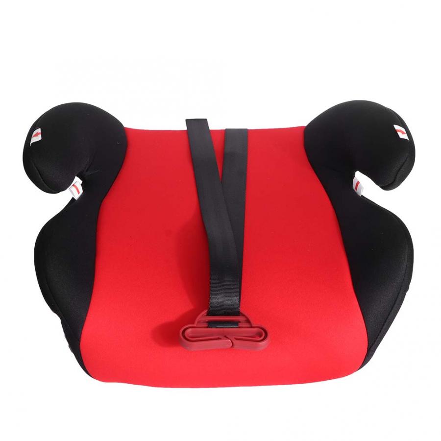 3-12Y Portable Baby Safety Car Seat Cushion With Buckles Thicken Sponge Car Booster Seats Travel Car Seat For 15kg-36kg Kids: Red