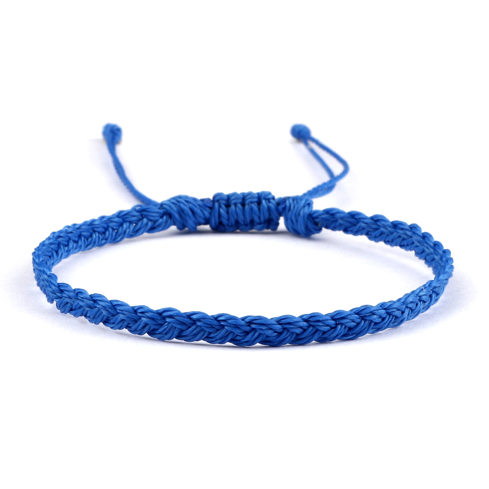 Pulsera de hilo de cera impermeable ajustable para mujeres y hombres, pulsera budista tibetana tejida hecha a mano, joyería de oración de la suerte de la amistad: COLOR ORO ROSADO