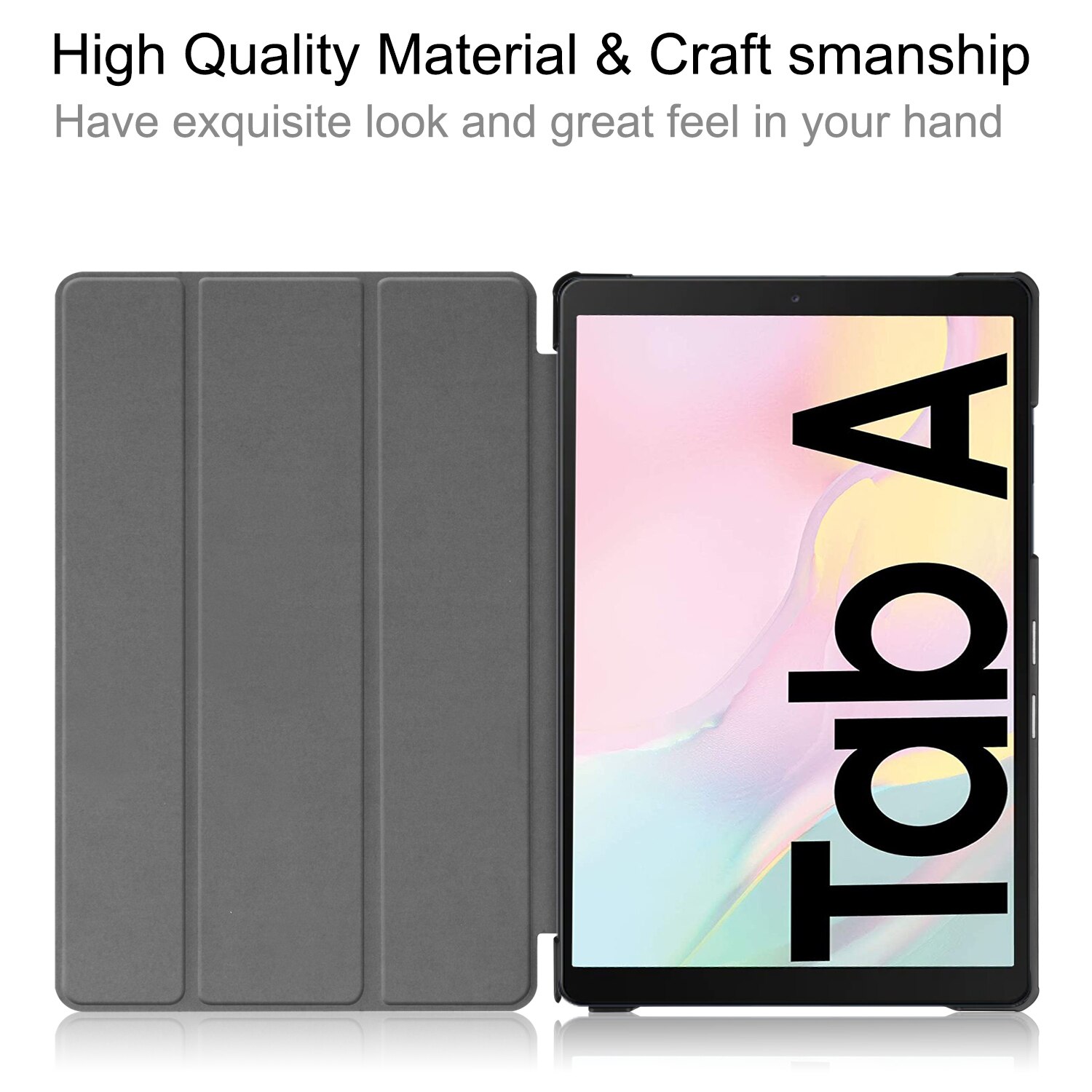 Magnetyczny Smaer PU skórzany pokrowiec do Samsung Galaxy Tab A7 SM-T500 SM-T505 SM-T507 10.5 "Tablet Funda Cover