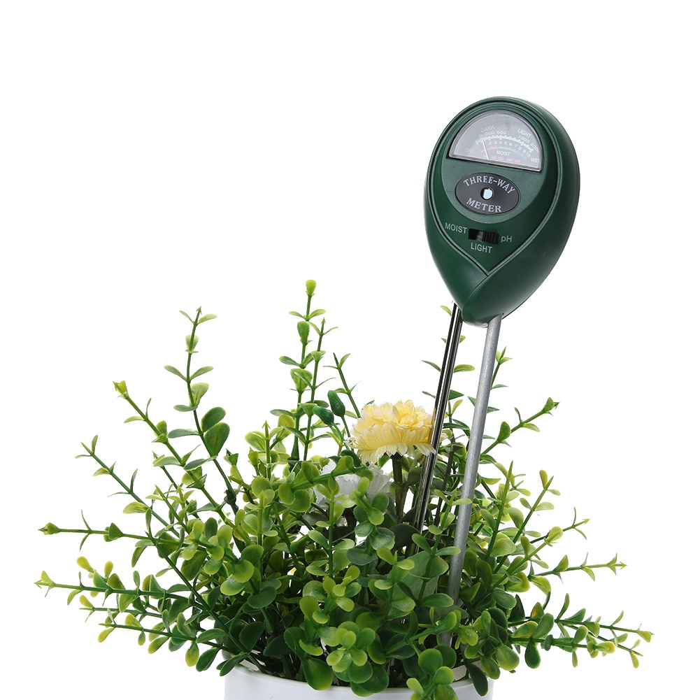 Soil Moisture PH Meter Household Garden Plants Crops Flowers PH Level Tester 3 in 1 Soil Moisture Measuring Instrument PH Meter