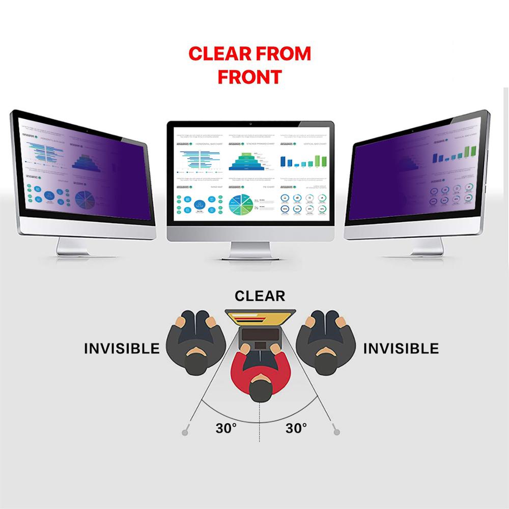 Befon 21.5 Inch (16:9) privacy Filter PC Scherm Beschermende film voor Breedbeeld Monitor Desktop Computer 476mm * 268mm