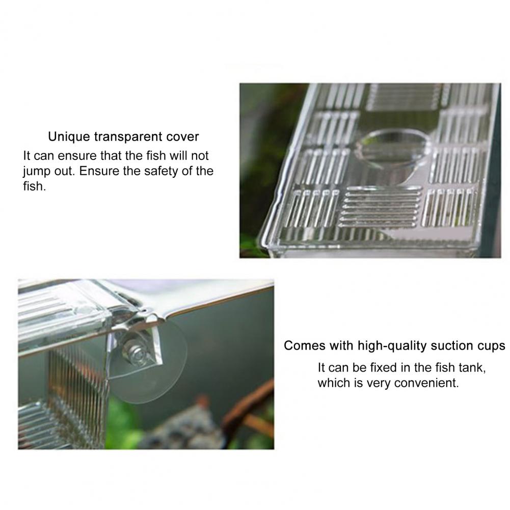 Fish Breeding Box Wear Resistant Stackable Self-floating Baby Fishes Shrimp Clownfish Breeding Box Home Aquarium Stands