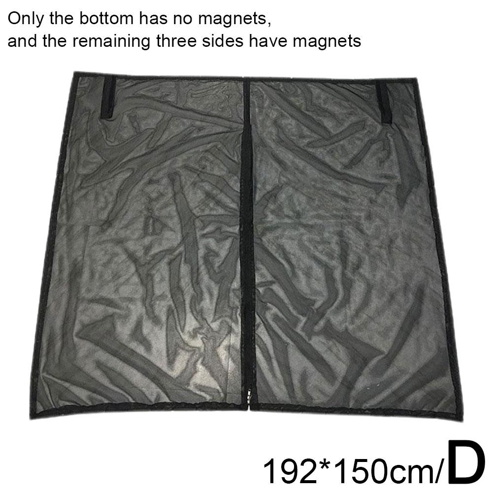 Mosquitera para puerta trasera de coche, pantalla magnética Universal, malla de ventilación para SUV MPV, mosquiteras para moscas y mosquitos de verano: Negro