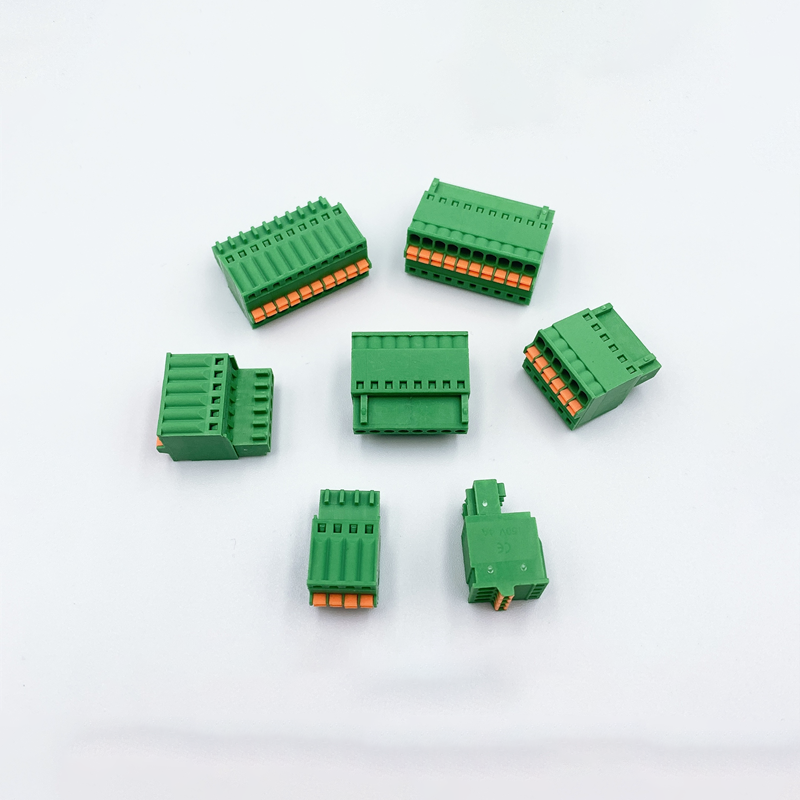 10 pares de terminales tipo enchufe sin tornillo KF2EDGKD-2.5 conector recto/pin doblado macho/hembra 15EDG-2.54