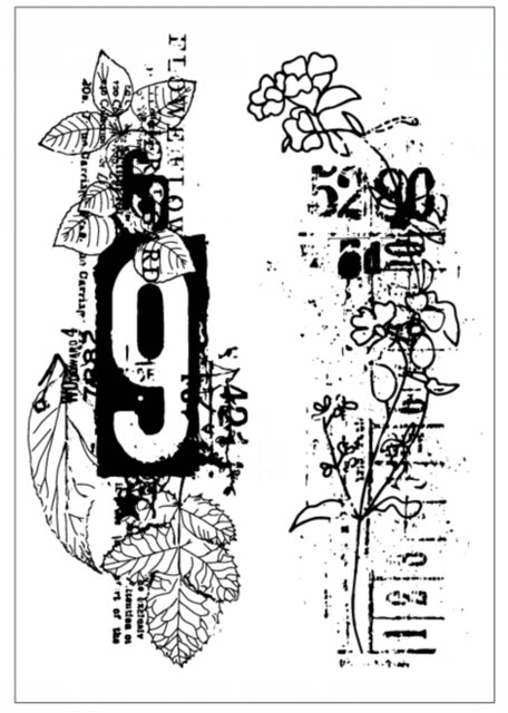 Fransk genomskinlig stämpel för scrapbooking transparent silikongummi gör-det-själv fotoalbumdekor  f131: Choklad