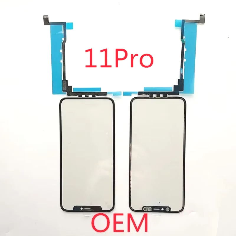 Ohne IC NoIC-Glas mit berühren-Digitizer mit OCA für iPhone 12 11 Profi Max TP Ersatz-Telefonreparatur: Dunkelgrau
