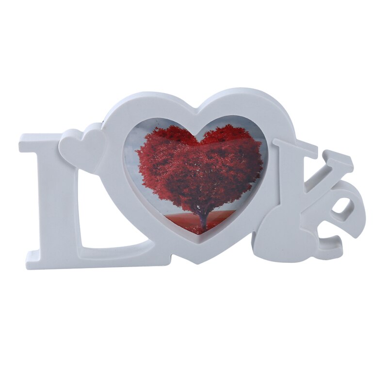 Creatieve Liefde Plastic Combinatie Fotolijst Fotostudio Bruiloft Festival Foto Art Decoratie Fotolijst Props: white