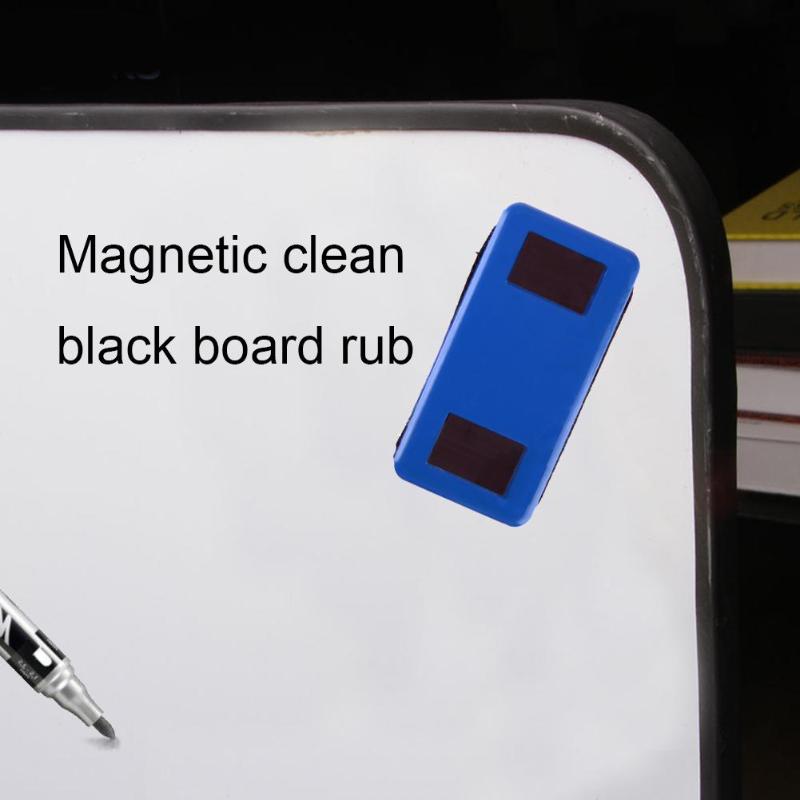 Magnetic Flannel Whiteboard Eraser With a Magnet Office School Plastic Marker Board Cleaner Eraser Wipe School Stationery Supply