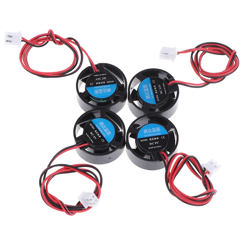 Notebook Micro Cooling Fan 25.5x10mm 5v 9v 12v 24v Round Mini For Led Lamps Computer Radiator