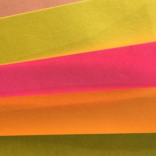 120X Sheets Of A4 Neon Card - Fluorescent Craft Card Stock