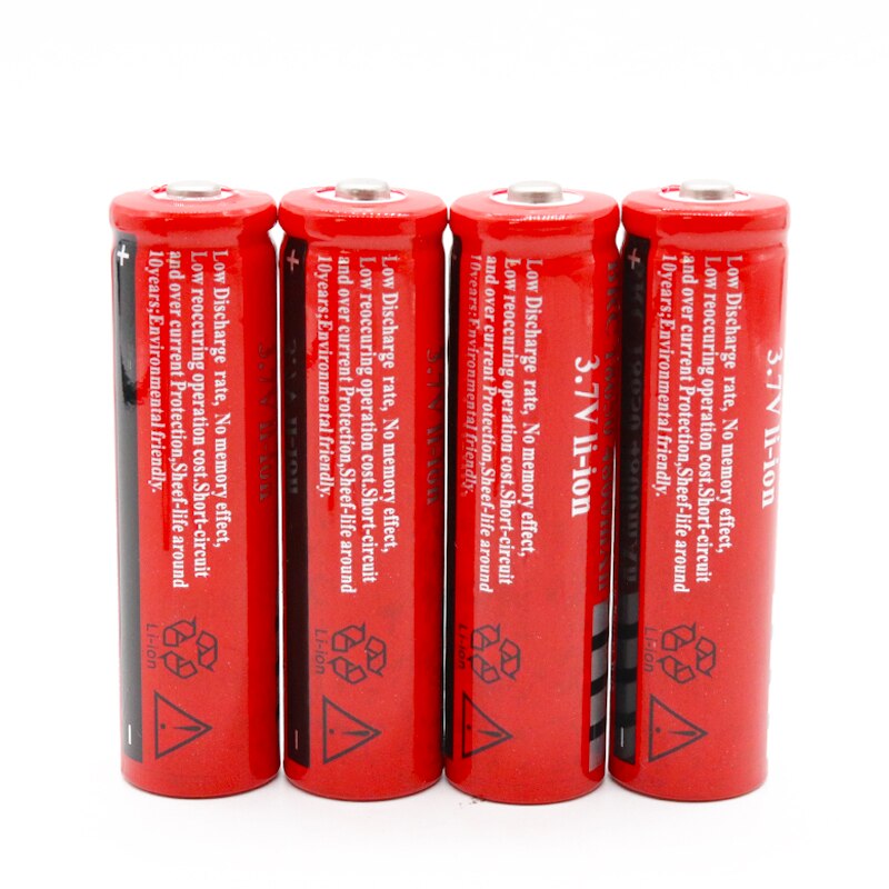18650 Li-ion Oplaadbare 3.7 V Volt 4200mAh BRC 18650 Rechargeable Battery For Power Bank Torch Flashlight +