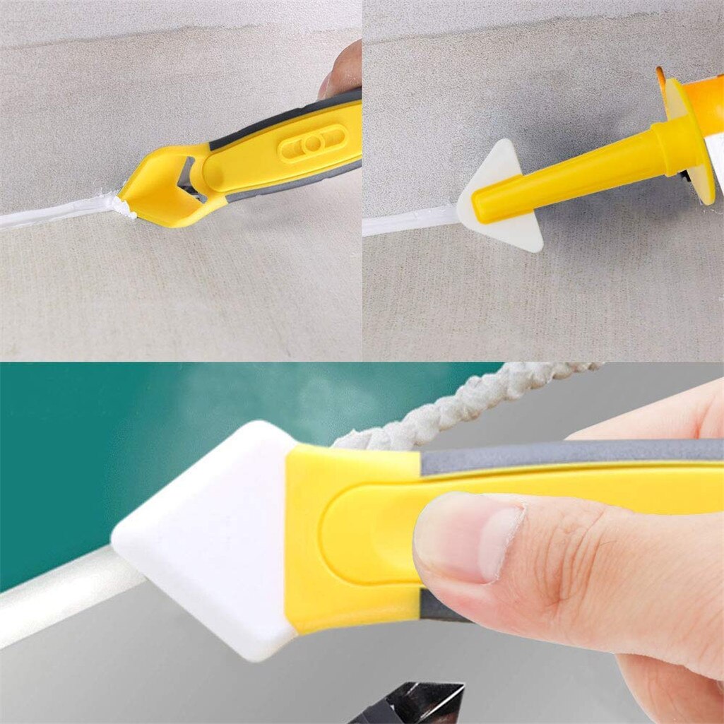 Silicone Remover & Silicone Jointing Tool, Multifunctional 8 in 1 Sealant Spatula Caulking Tool Kit Scraper Joint