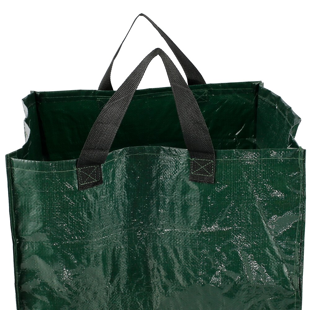 90l stor kapacitet haven taske genanvendelig bladsæk skraldespand kan foldes pe haven affald indsamling container opbevaringspose