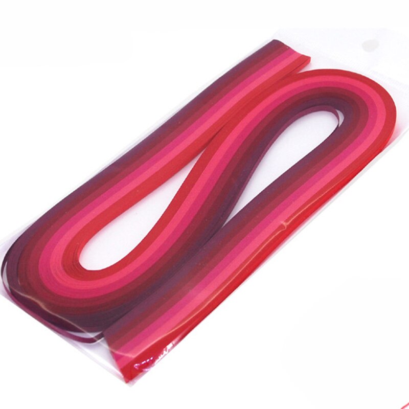 120 Strips Craft Paper Quilling Paper 5mm Origami DIY Art Tools Hand Made Scrapbooking Artwork Party Home Decor: Red series / 3mm