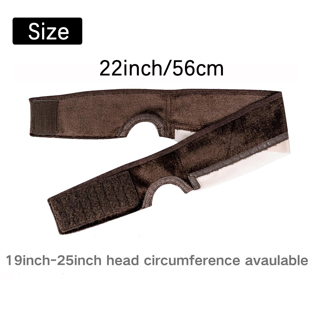 Fascia per parrucca in pizzo per donna, pinza per parrucca con bordi in pizzo naturale con ritagli per le orecchie, 1 fascia per parrucca regolabile antiscivolo