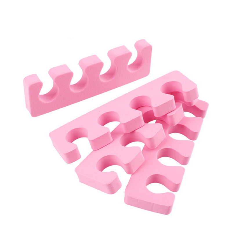 200pcs/pack Nail Art Finger Soft Foam Toe Separator Sponge Finger Separator Dividers Pedicure Manicure Nail Care Tools: Light Grey