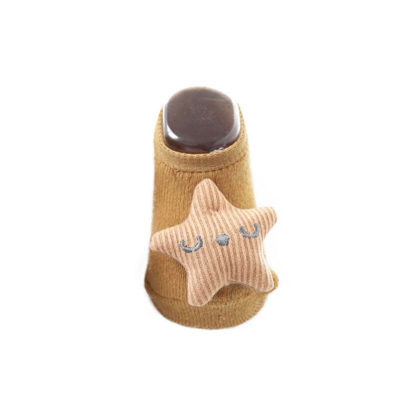 Leuke Mooie Kinderen Sokken Schattige Pop Baby antislip Sokken Badstof Warme Dikke Kinderen Boot Sokken Baby Floor sokken FM Legergroen: D / XS