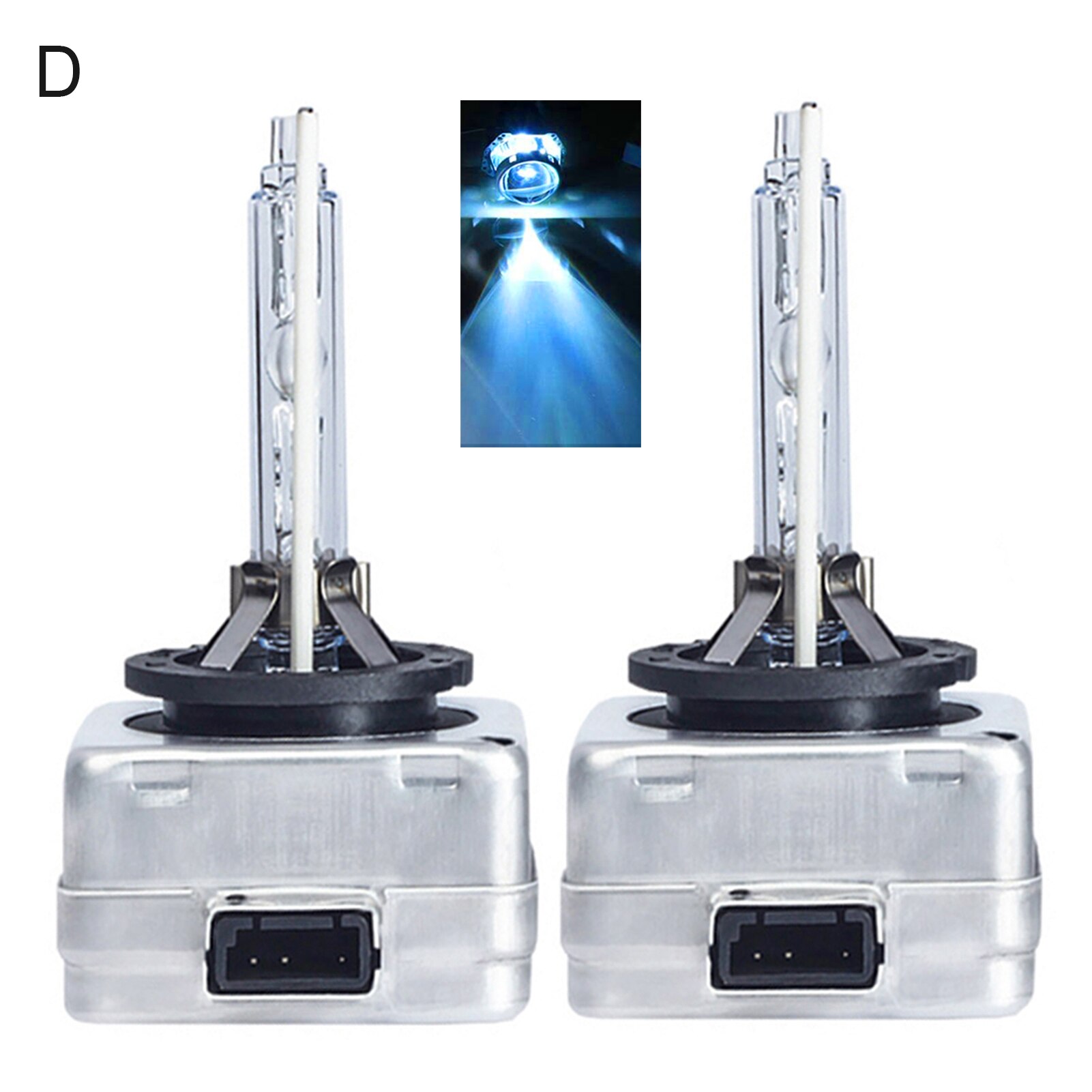 2Pcs xenon headlight bulb 12V DC 35W-HID 3800LM Special Car D3S Xenon Lamp Aviation Aluminum Light