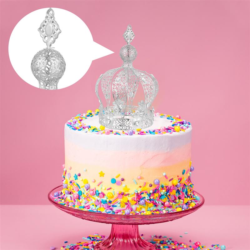 1pc Birthday Cake Decor Crown Cake Decoration Crown Ornament