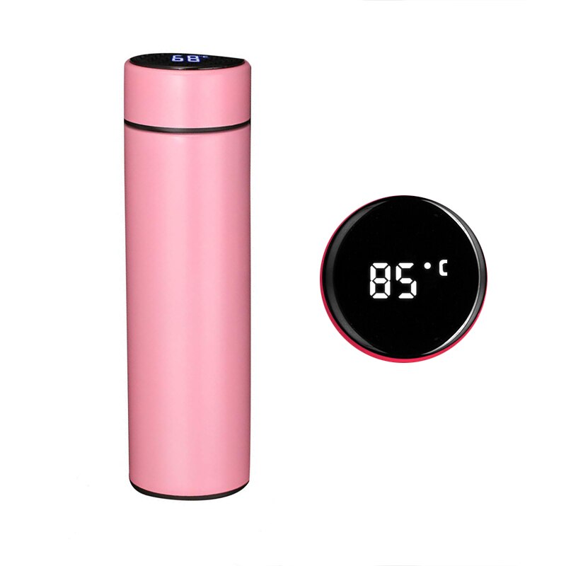 Temperatuur Display Thermosfles van Roestvrij Staal Water Fles Thermoskan Dubbele Muur Geïsoleerde Flessen Cup Thee Zetgroep