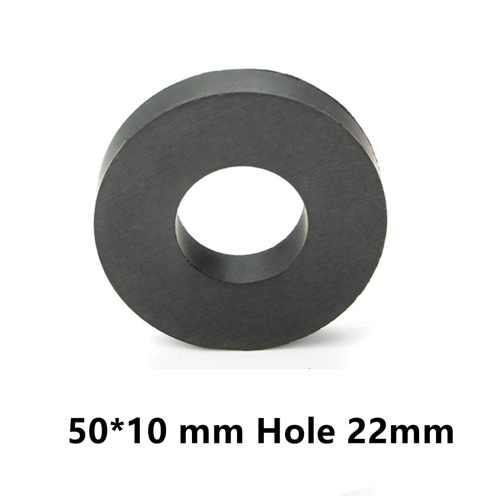 Perlin Ringmagneten, ferrietmagneet, 17 mm x 3 mm, knutselen, knutselen, decoratie, knutselaccessoires, magnetisch, donutvorm, zwart, 100 stuks