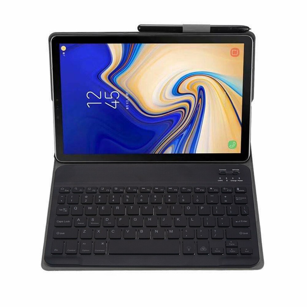 Voor Samsung Galaxy Tab Een 10.1 Toetsenbord Case SM-T510 SM-T515 Slanke Lederen Backlight Bluetooth Keybaord Cover Potlood Houder