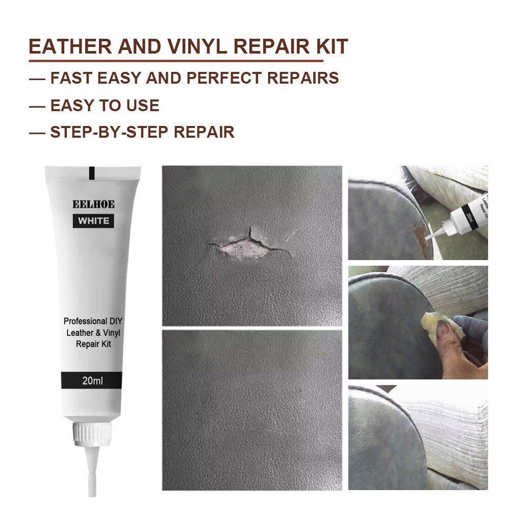 Vloeibare Leder Vinyl Reparatie Kit Restorer Meubels Auto Zetels Sofa Jas Purse Schoenen Cleaner Black Bruine Huid Reparatie