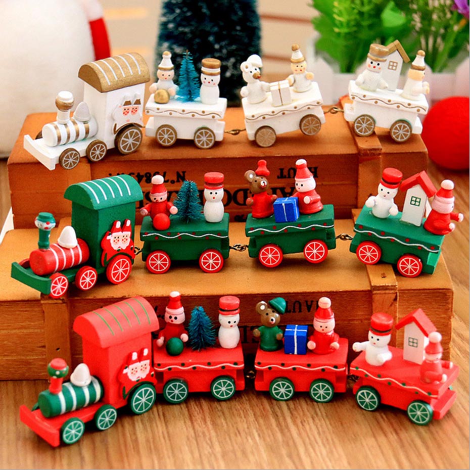 1set Baby Wood Toy Christmas BPA Free Food Grade Marterials Wooden Teething Toys Nurse Best Intelligence Toys