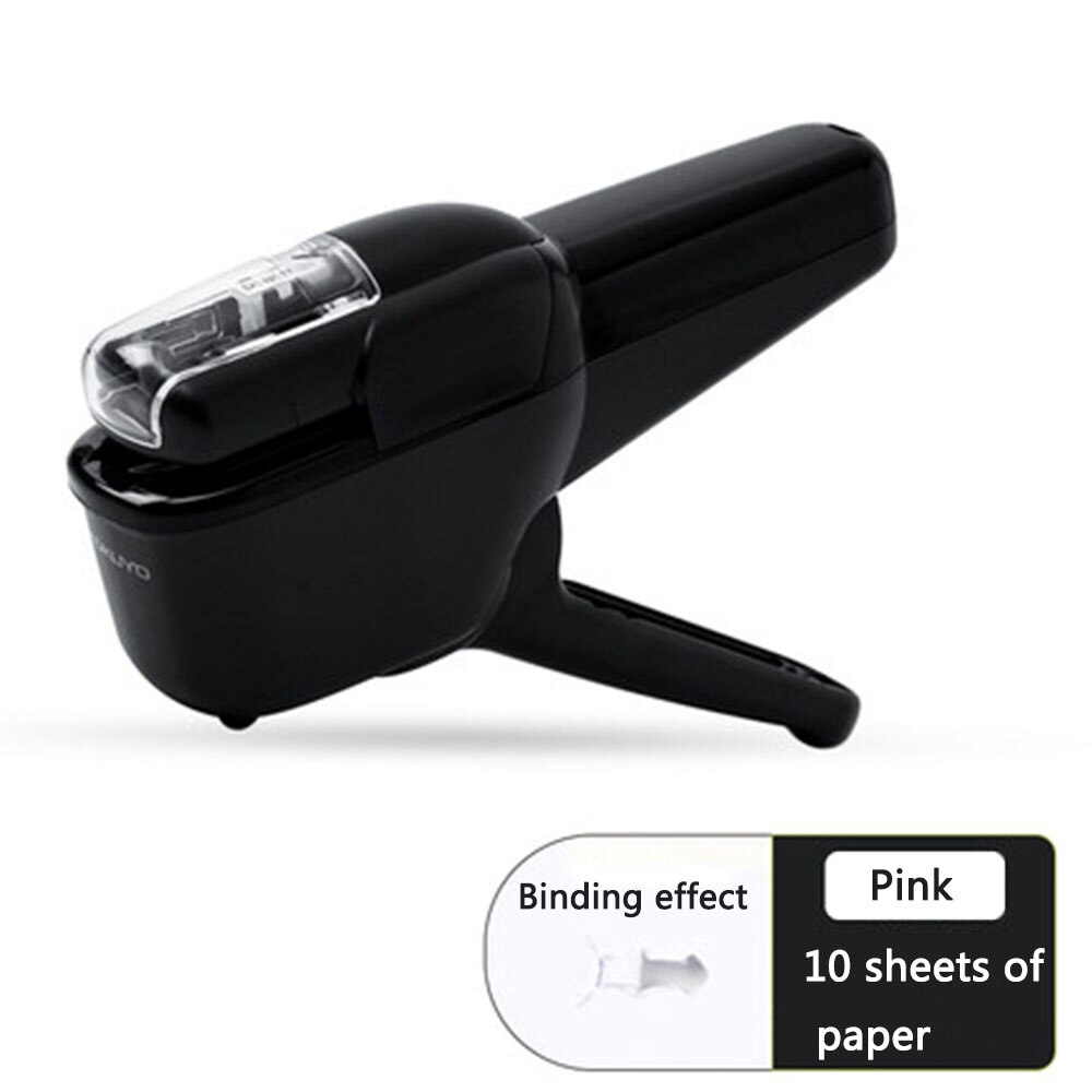 Hand-held Mini Safe Stapler without Staples Staple Free Stapleless 7 Sheets Capacity for Paper Binding Business School Office: C4