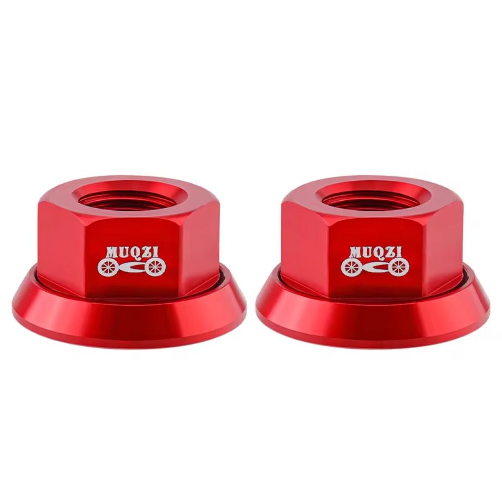 2 pçs cnc 3/8 porca do cubo da bicicleta m10 parafuso do eixo traseiro de alta resistência liga alumínio anodização acessórios da bicicleta mtb