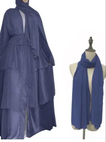 Chiffon Open Abaya Dubai Turkey Kaftan Muslim Cardigan Abayas Dresses For Women Casual Robe Kimono Femme Caftan Islam Clothing