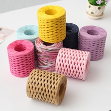 1 stücke 200m/rolle Bast Papier Bänder Verpackung Schnur Seil Für Kasten Verpackung Diy Handwerk Dekorationen