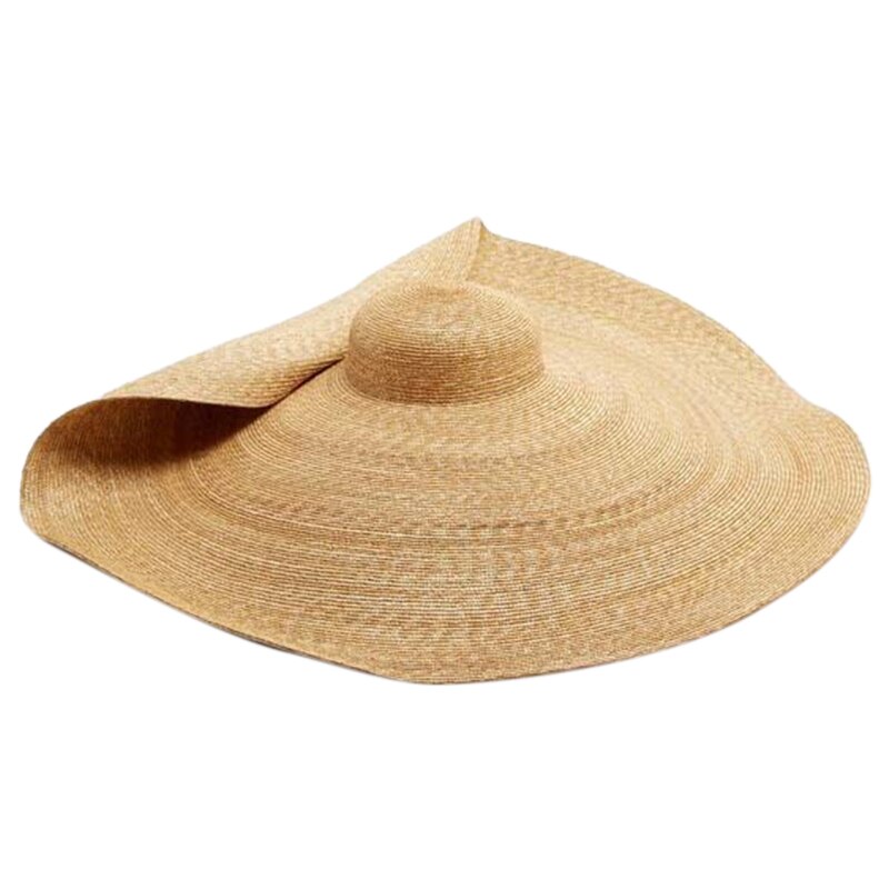 Sommar super stor solhatt strandmössor justerbar hopfällbar stråmössa skydd anti-uv solskydd hattar stråhatt strand va: Default Title