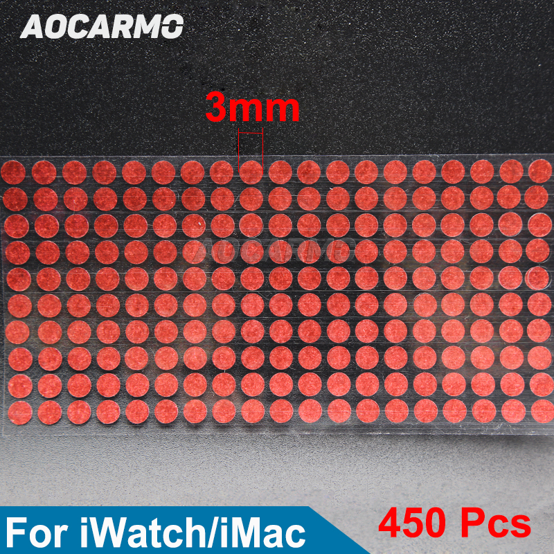 Aocarmo 450 teile/los 3mm Wasser Schaden Etikett Garantie Anzeige Sensoren Reparatur Wasserdichte Runde Aufkleber Für iPhone Für Uhr Mac