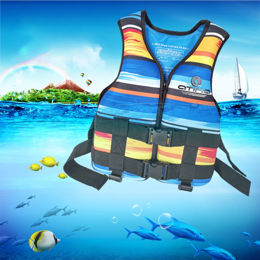 Kids Swim Life Vest Neoprene Water Sports Buoyancy Jacket Swimming Vest for Boating Surfing Kayak Motorboats Drifting Ski