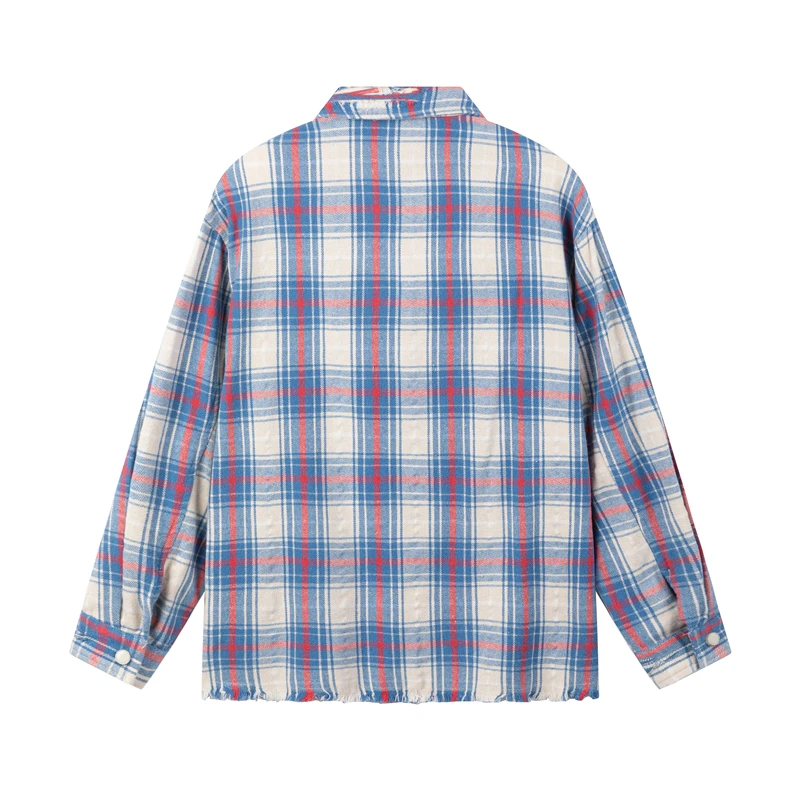 Damebluser trend stilfulde dameternede skjorter luksustoppe mærke bomuldsbluser med lange ærmer til kvinder